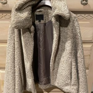 Banana Republic Fuzzy Cropped Winter Coat